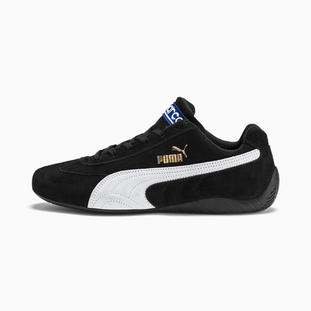 Puma Speedcat OG Sparco Férfi Motorsport Cipő - Fekete/Fehér ( Hungary - LVCDS8421 )